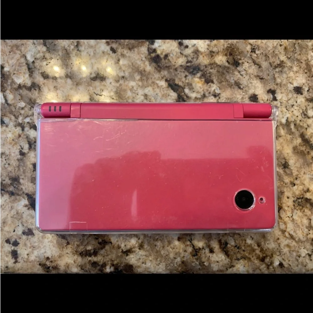 DS Pink Console (With Plastic Case Around) Stylus Pen, Four (4) Games & Charger
